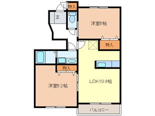 ポワールセゾンＡ棟の物件間取画像